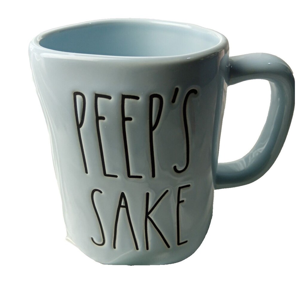 RAE DUNN EASTER BLUE PEEP'S SAKE MUG
